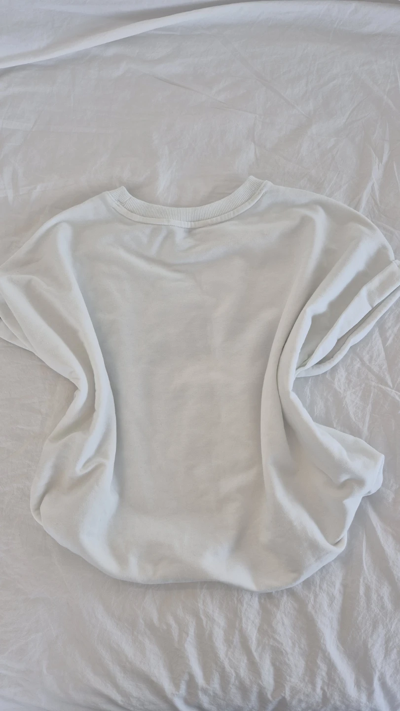 White Crop Top With Green Lettering - photo 4