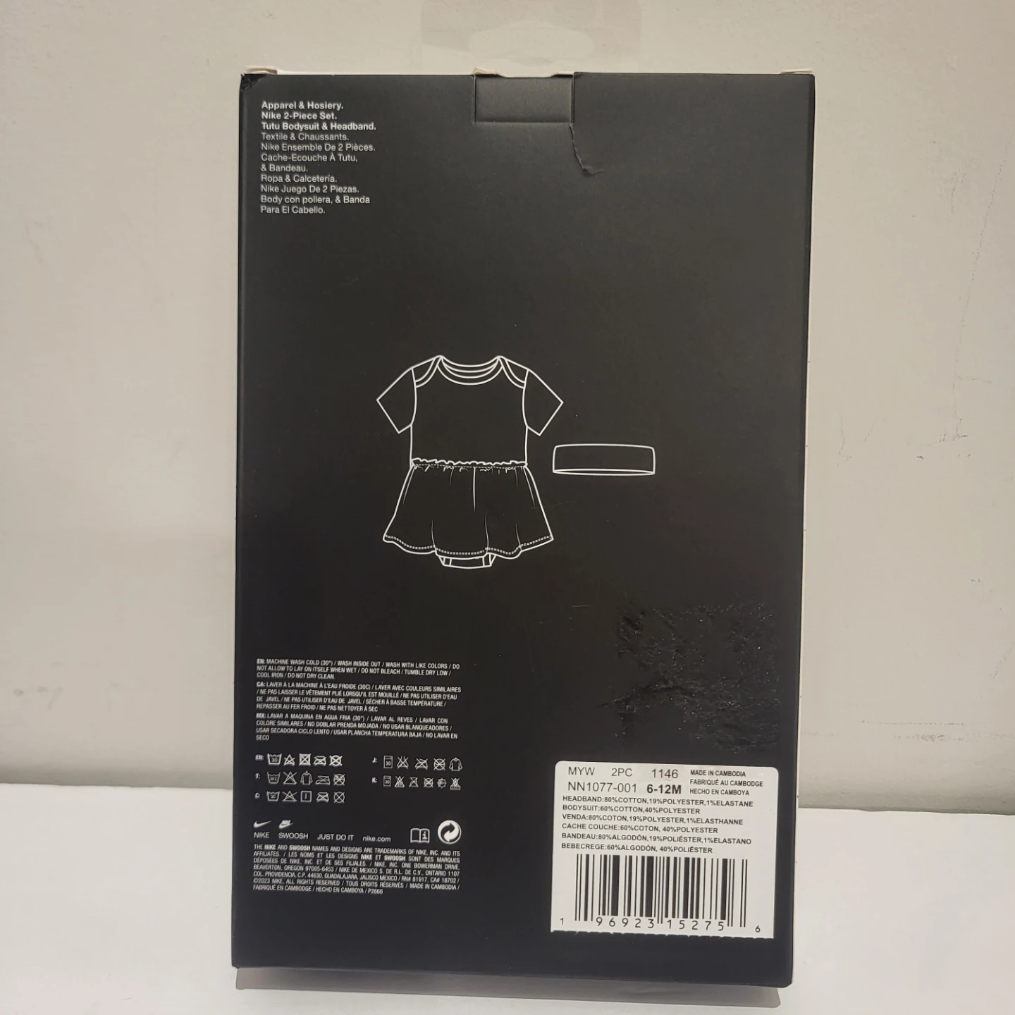 Nike 2-Piece Set Tutu Bodysuit & Headband 6-12 Months - photo 2