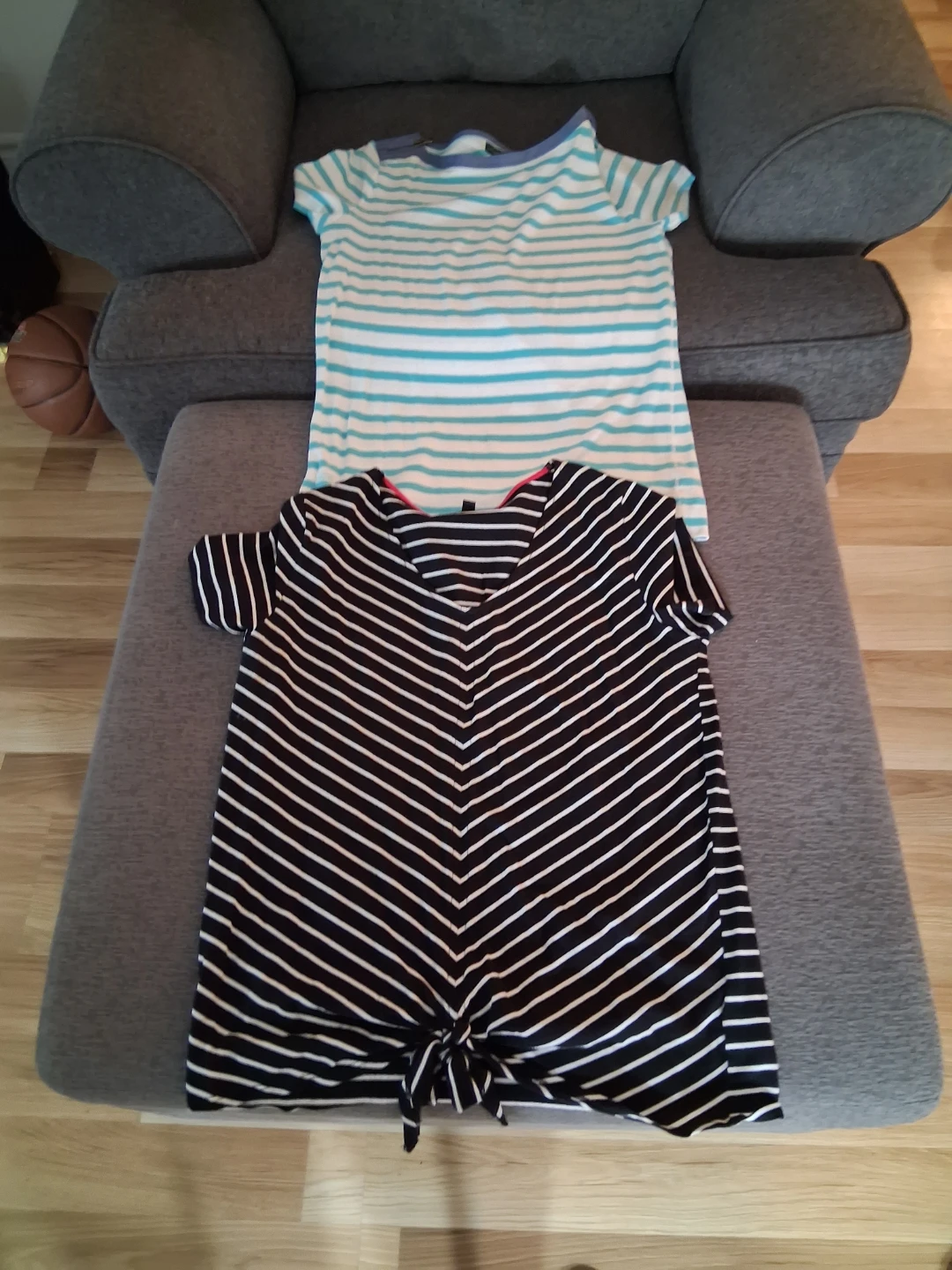 Striped T-shirts - Blue & White, Black & White