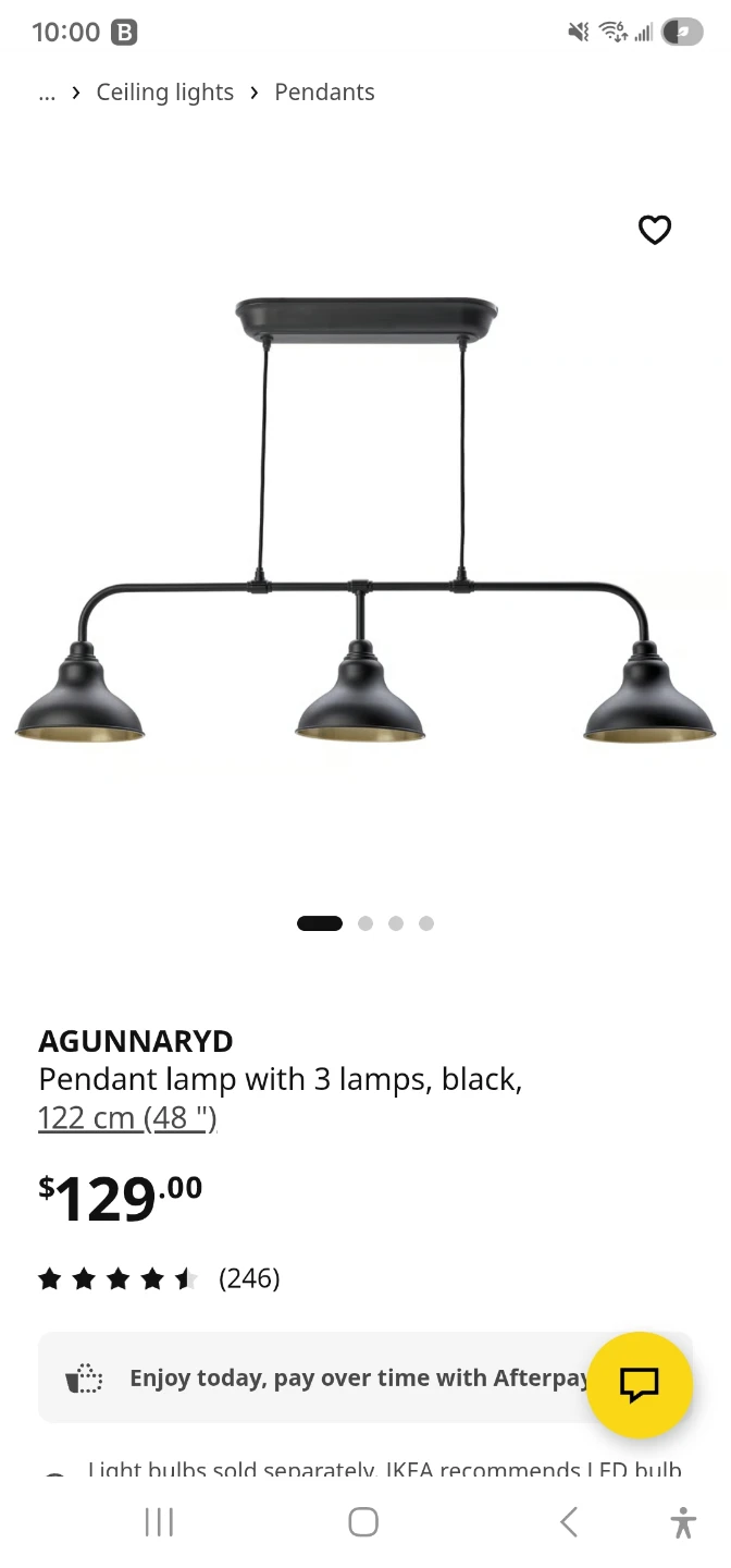 AGUNNARYD Ikea Pendant Lamp