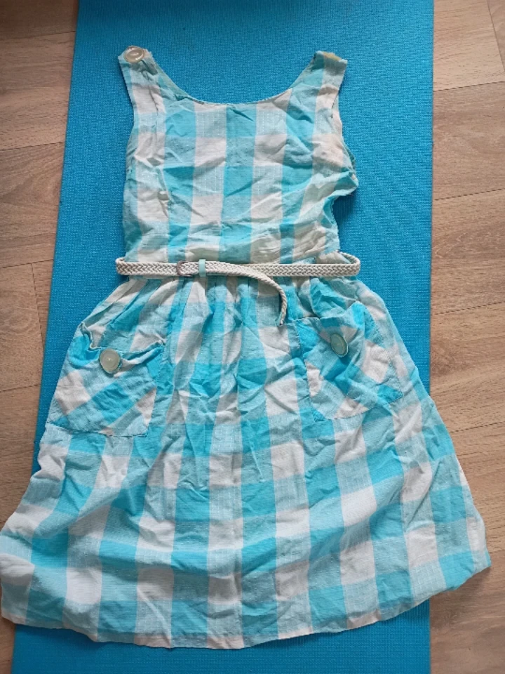 Vintage 1950s handmade Dress with Rope Belt