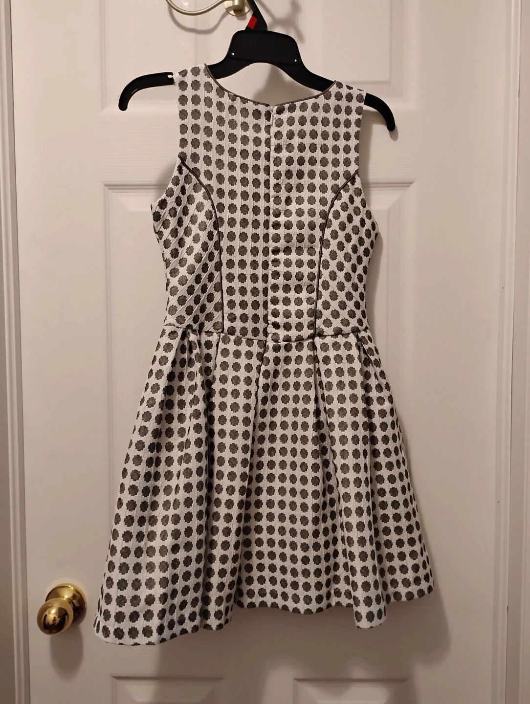 Girls' Patterned Dress with Flower Accent - photo 2