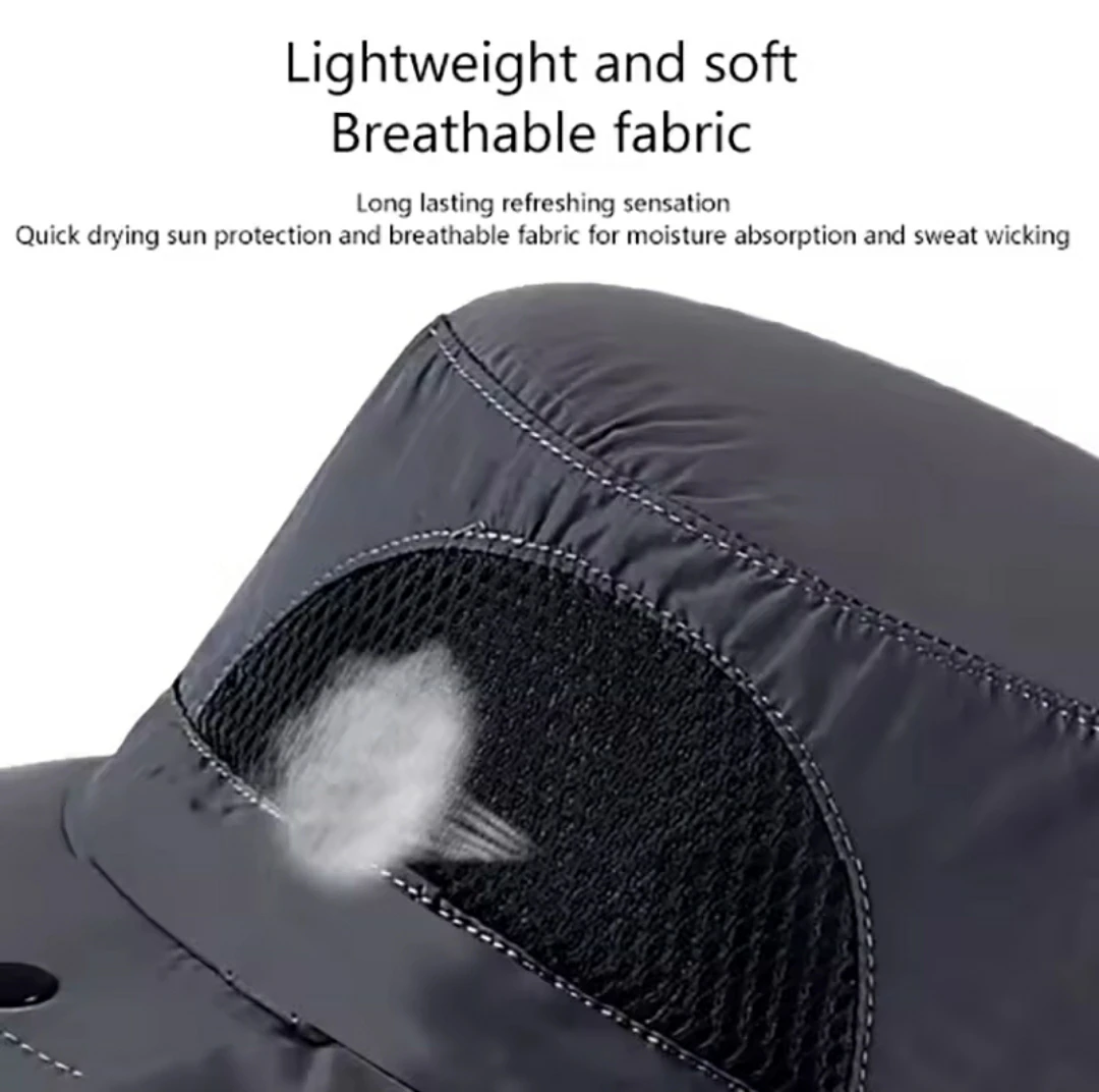Sun Hat with Removable Face Mask and Neck Cover - photo 5