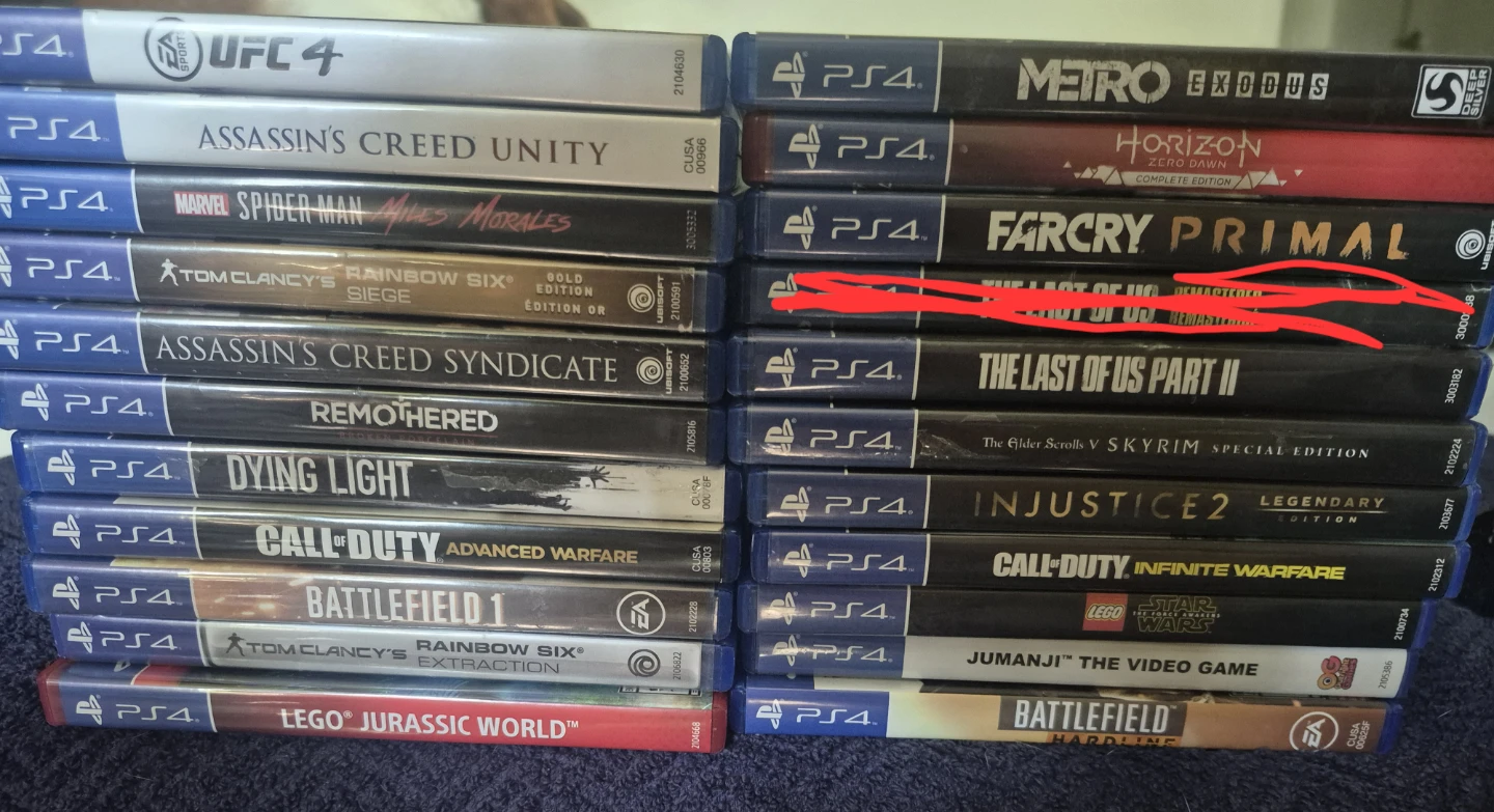 PS4 Games Bundle - Metro Exodus, Spider-Man, Skyrim & More