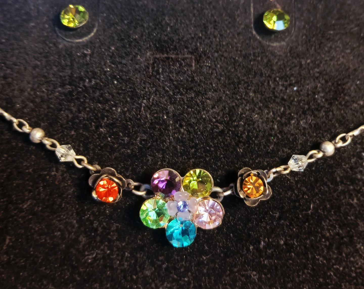Swarovski crystals Necklace and Earring Set
