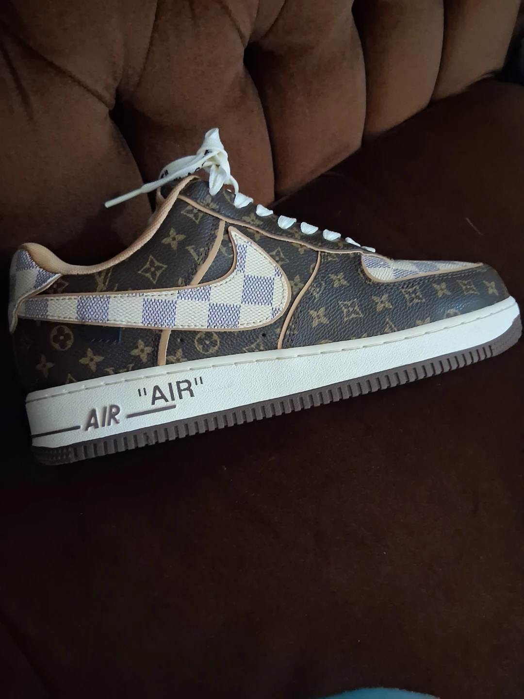 LV for Nike Air Force 1 Sneakers