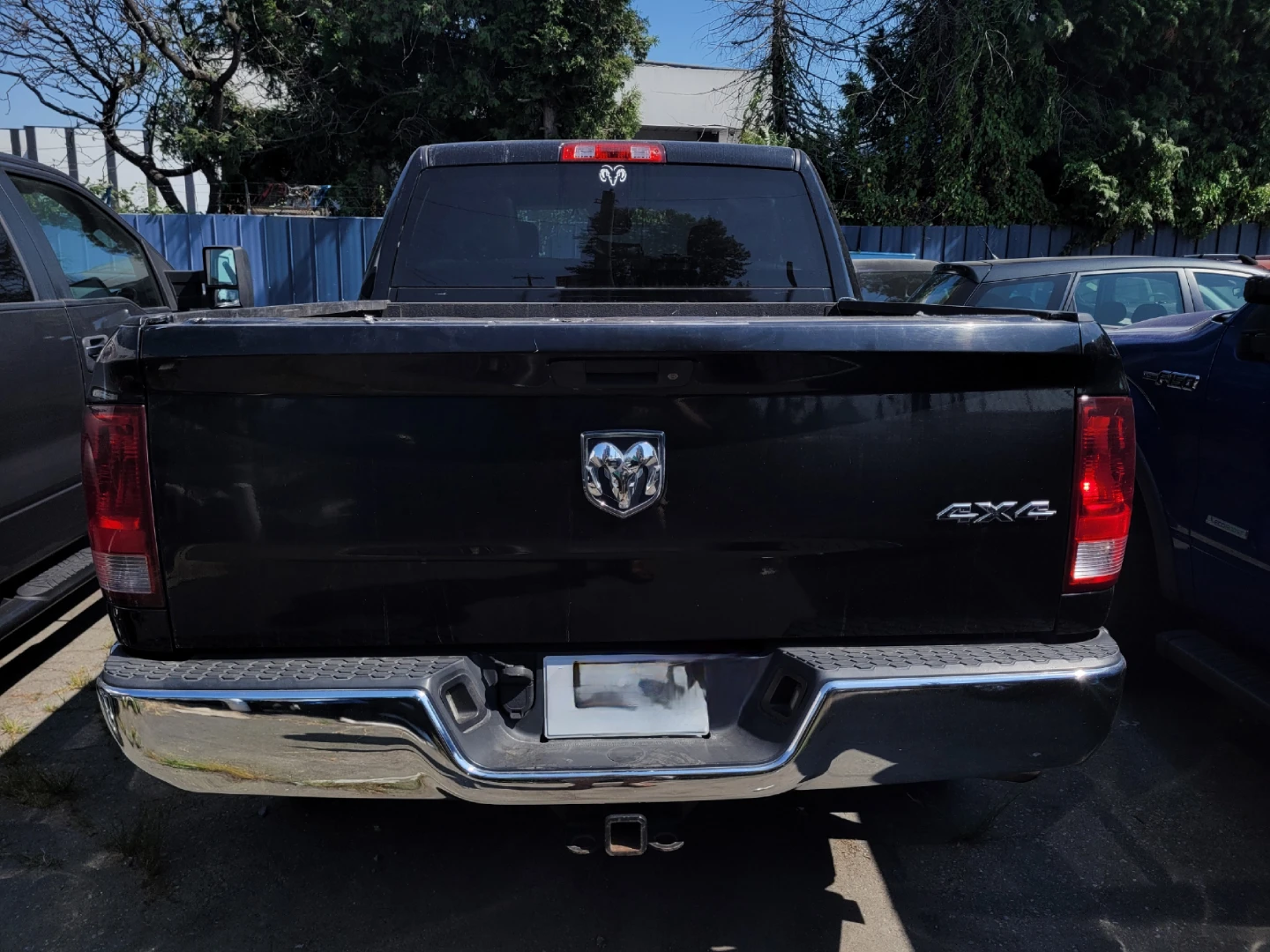 Black Dodge Ram 1500 Pickup Truck - photo 2