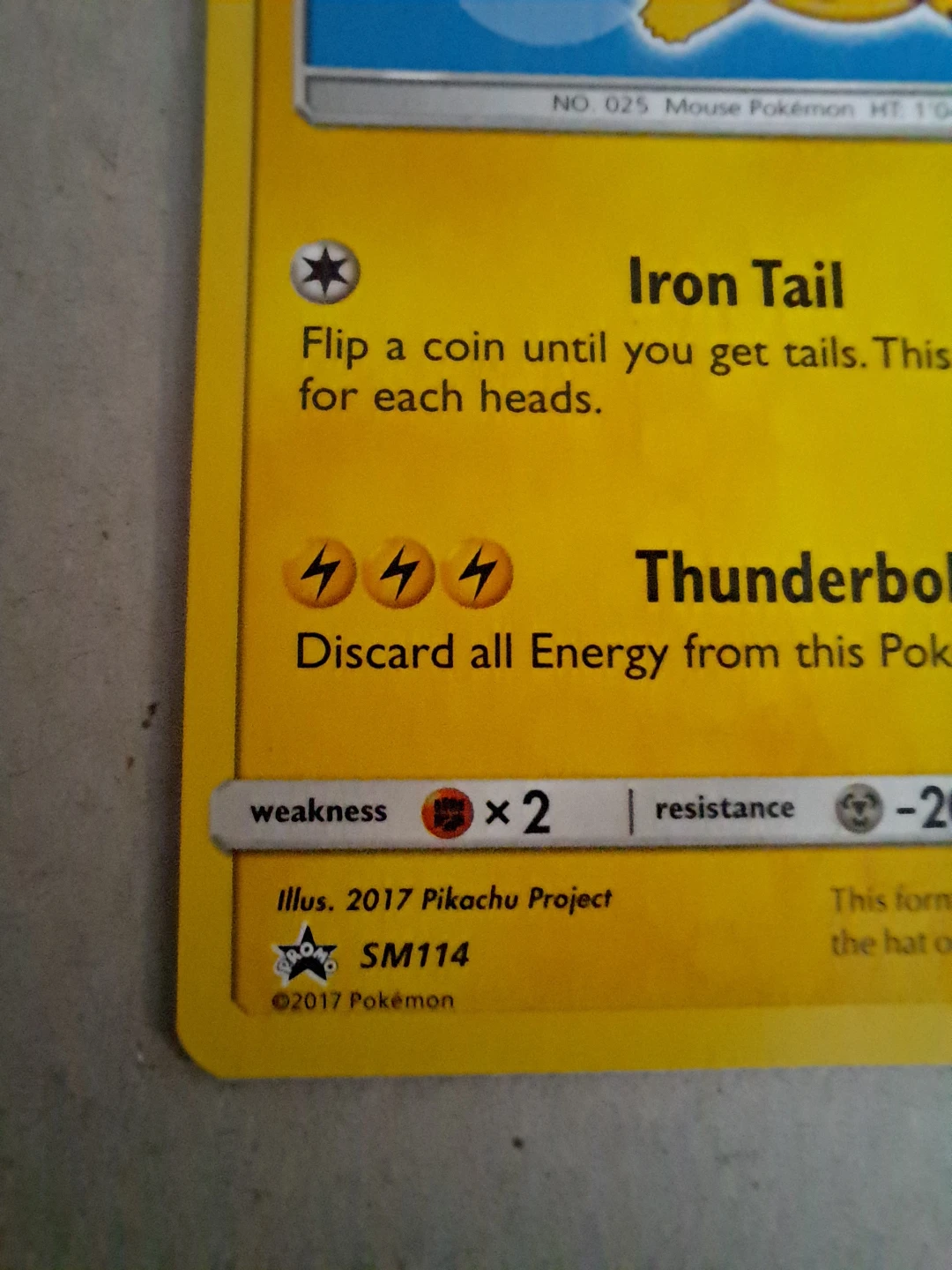 Ash's Pikachu SM114 Sun and Moon Promo - photo 5