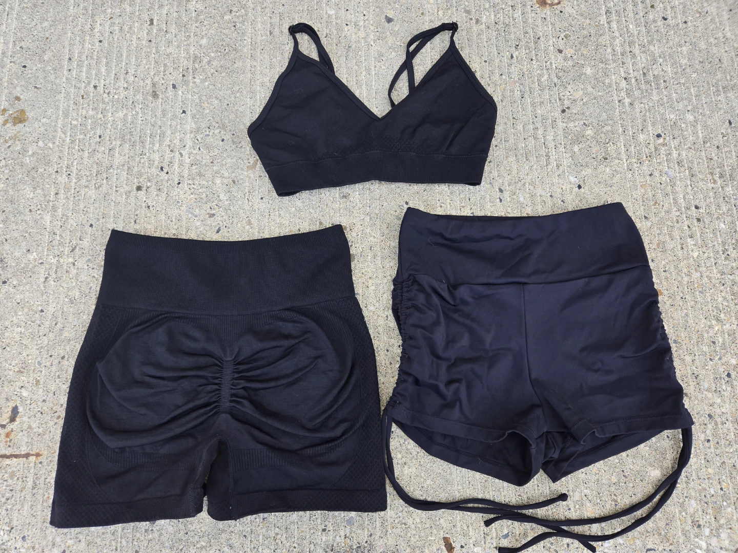 Black Workout Set w/ Xtra Shorts - photo 2
