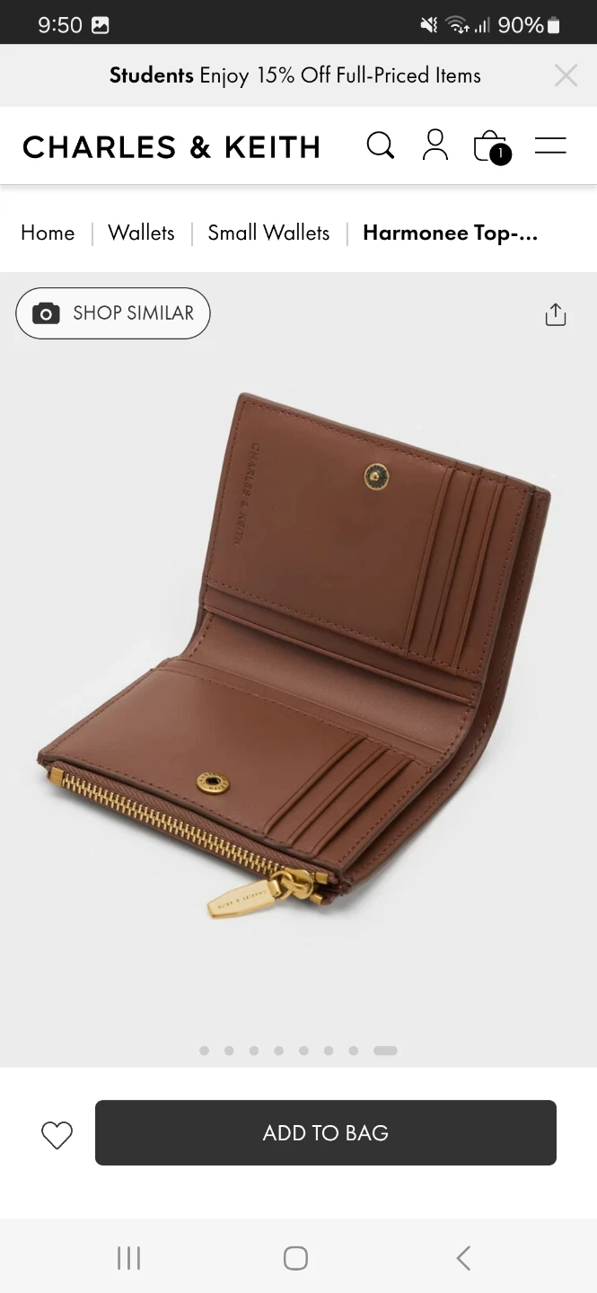 Charles & Keith Brown Wallet - photo 3