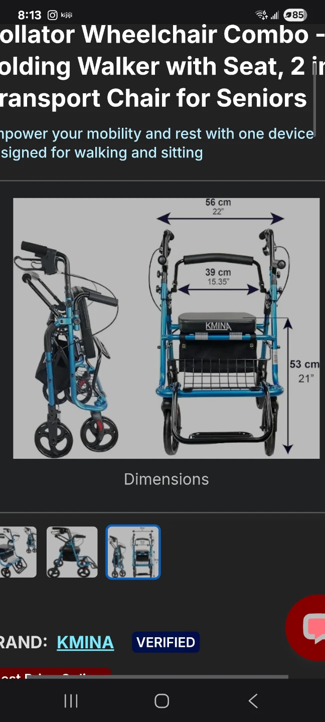 2 in 1 Rollator Wheelchair Combo Chair - photo 3