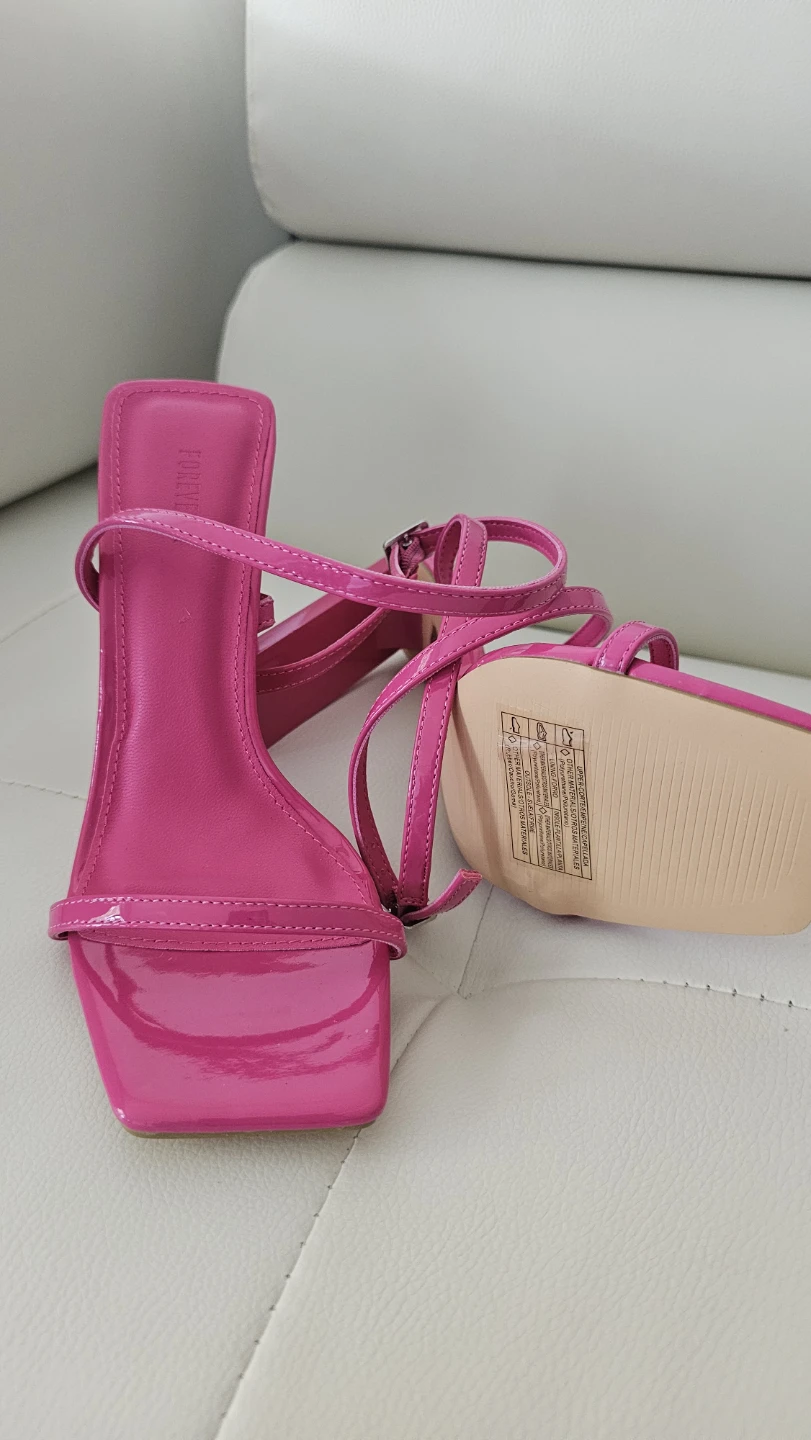Forever 21 Strappy Heeled Sandals - Pink