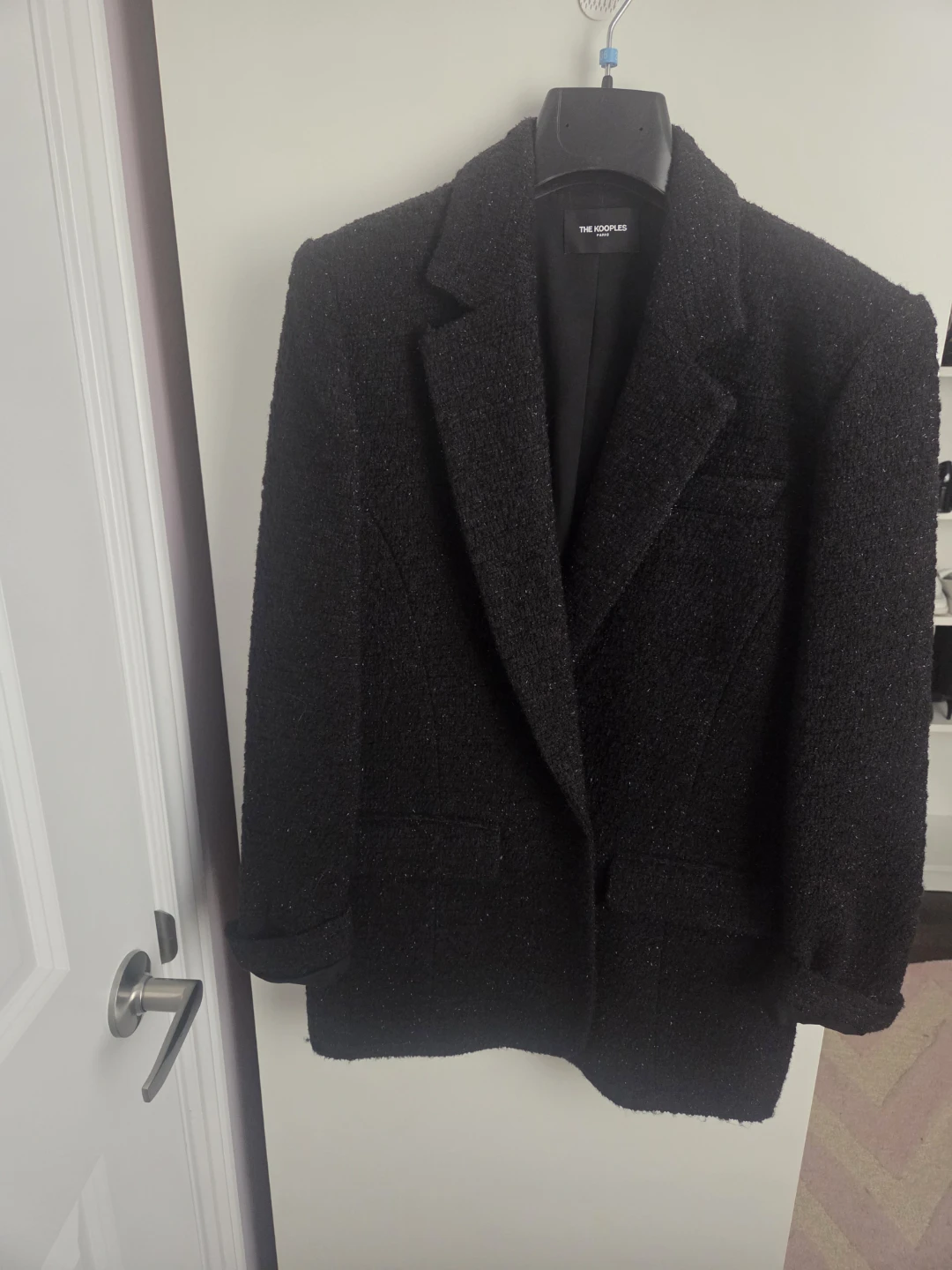 The Kooples Black Tweed Blazer