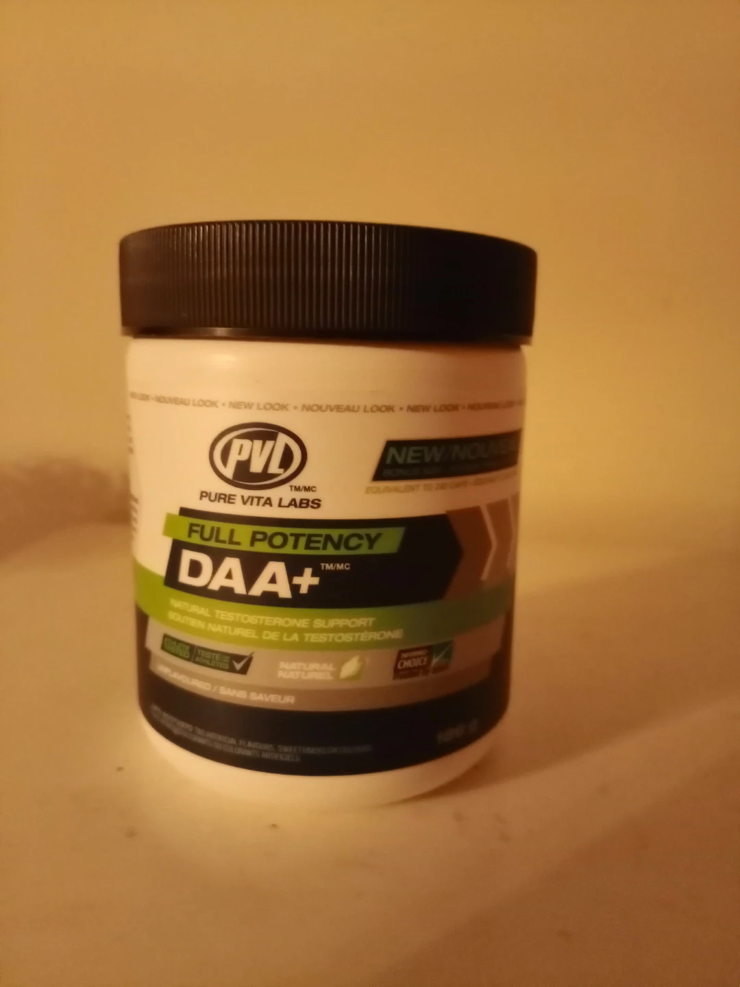 PVL Full potency DAA+ with Natural Testosterone Support 185g