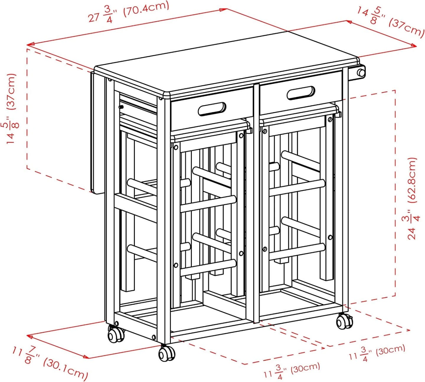 Small dining table with Stools - photo 3