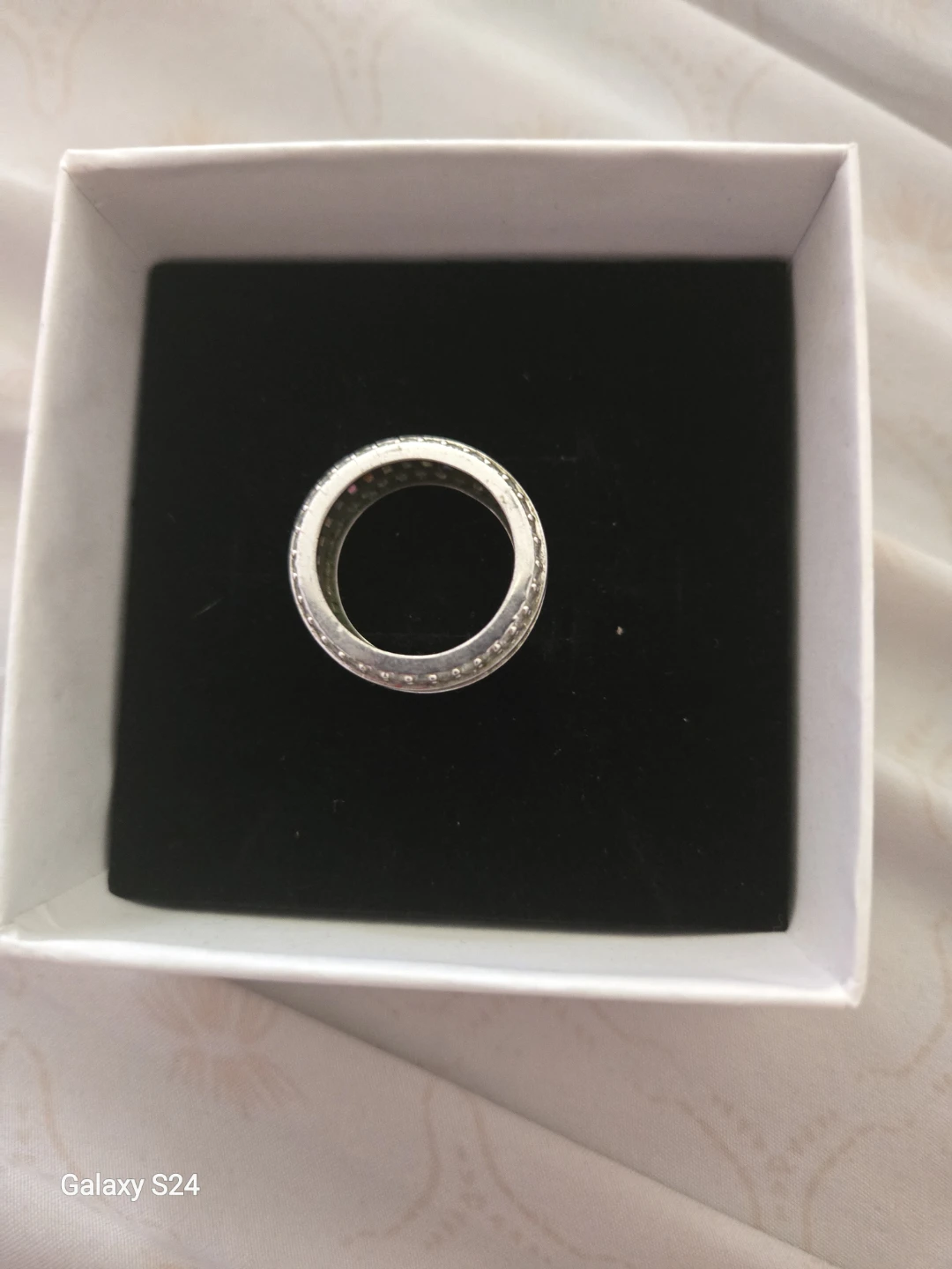 Rainbow Multicolored glass Band Ring