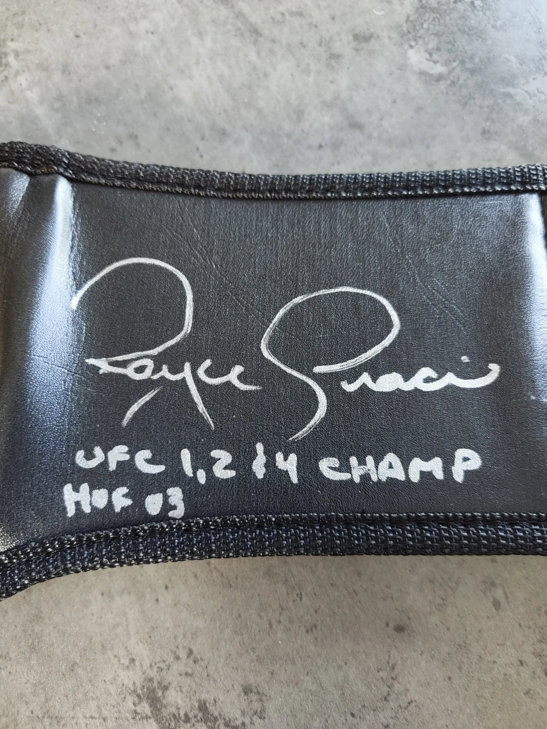 UFC World Superfight Champion Belt Signed by Royce Gracie - photo 2