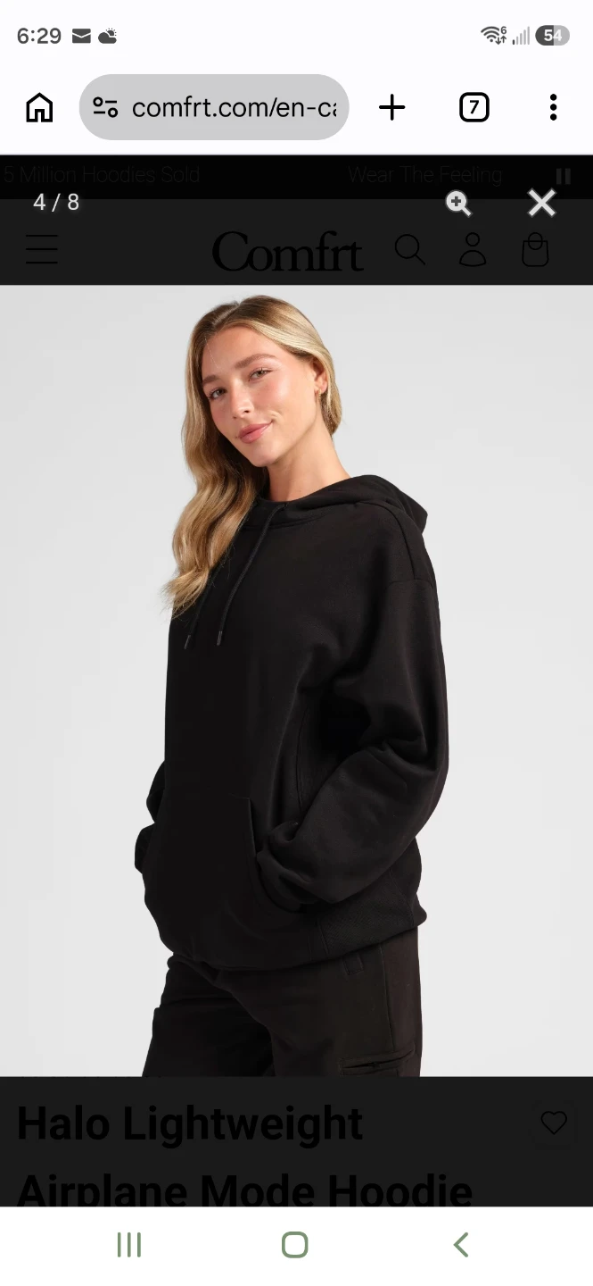 Comfrt Halo Lightweight Airplane Mode Hoodie