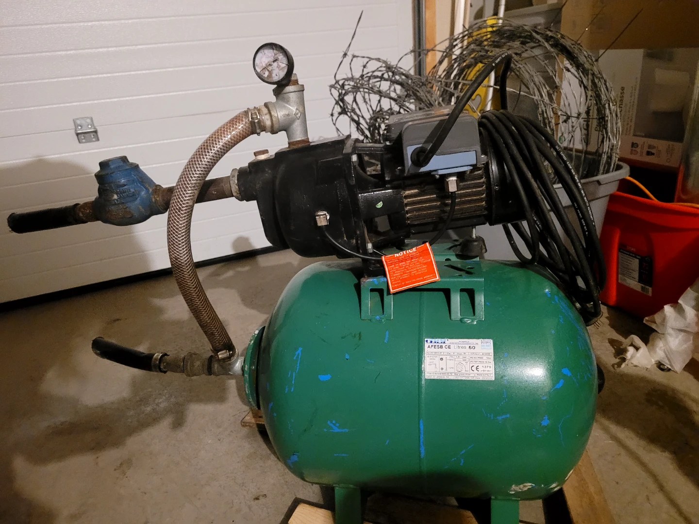 1/2 HP SHUR-DRI Cast-Iron Shallow Well Jet Pump & Pressure Tank - photo 4