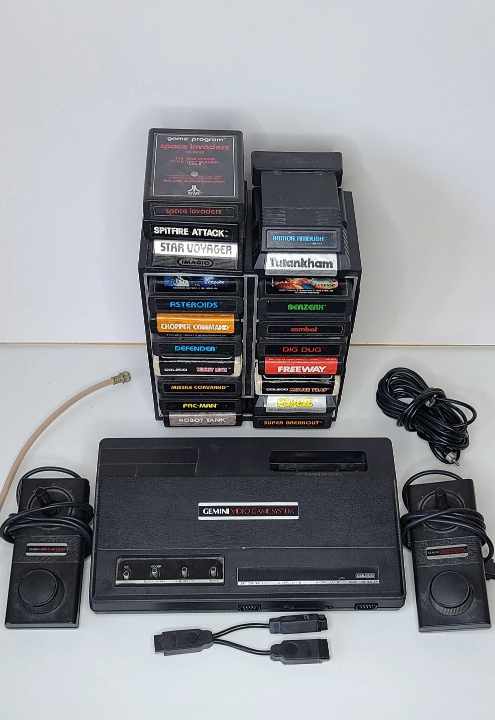 Vintage Coleco Gemini + 19 Games! (Game Cartridges) - Wow!