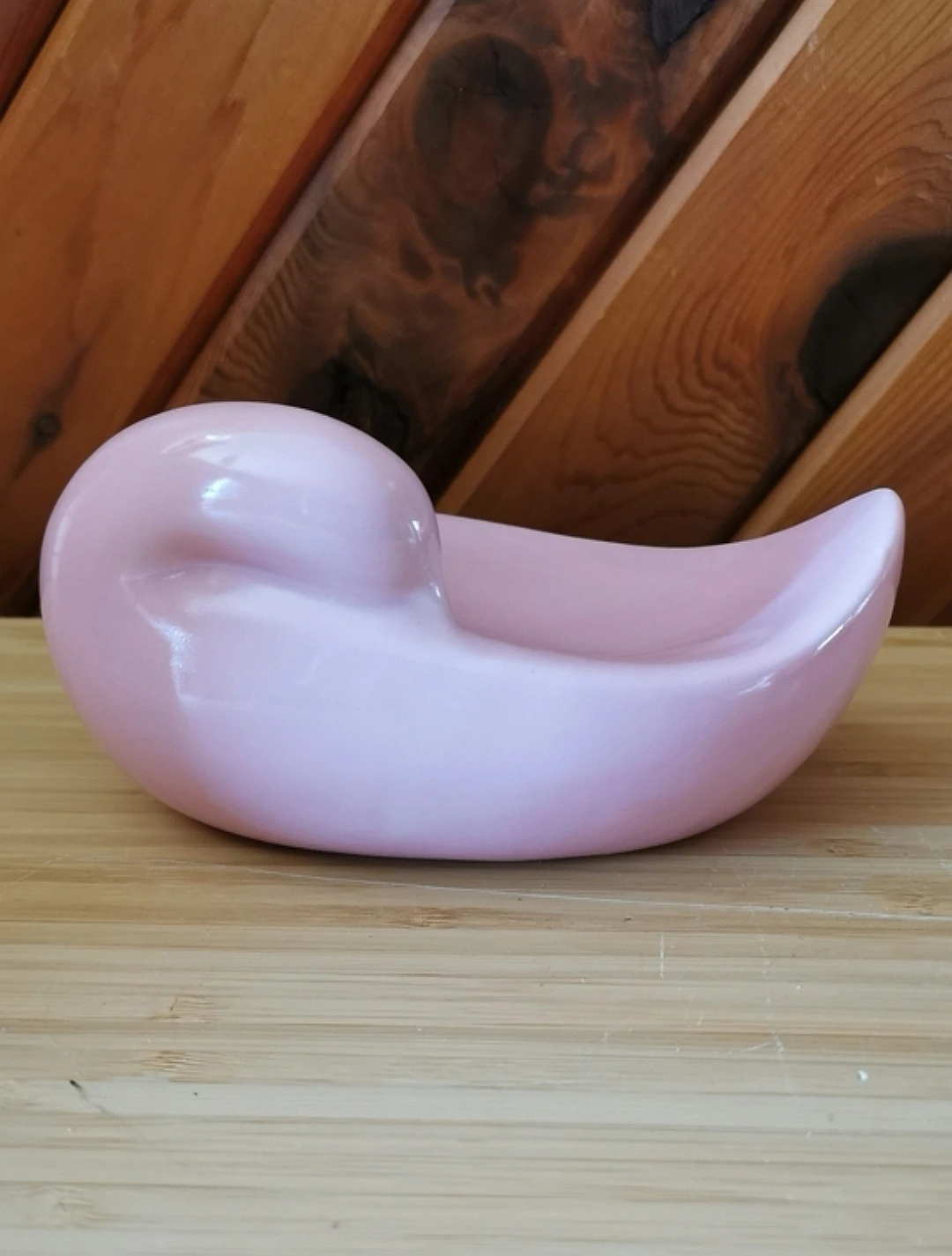 Vintage Vohann California Pink Swan Dish