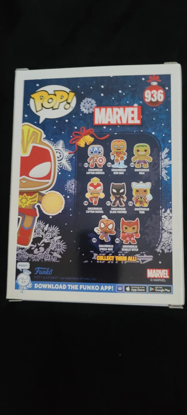 Funko Pop! Marvel Gingerbread Captain Marvel #936 - photo 3