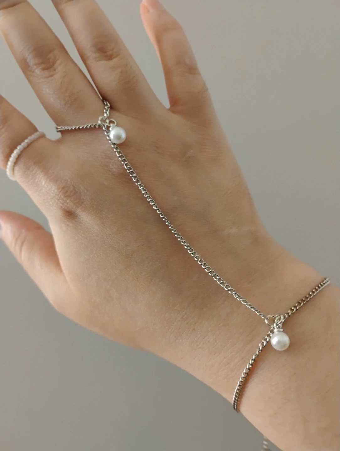 Pearl Chain Bracelet (Handmade)