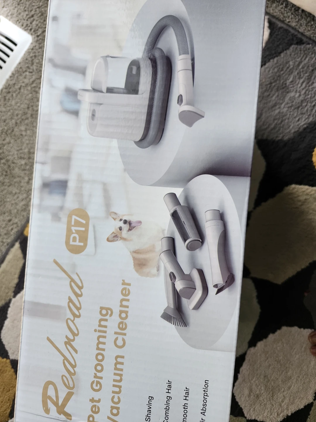 Pet grooming vacuum