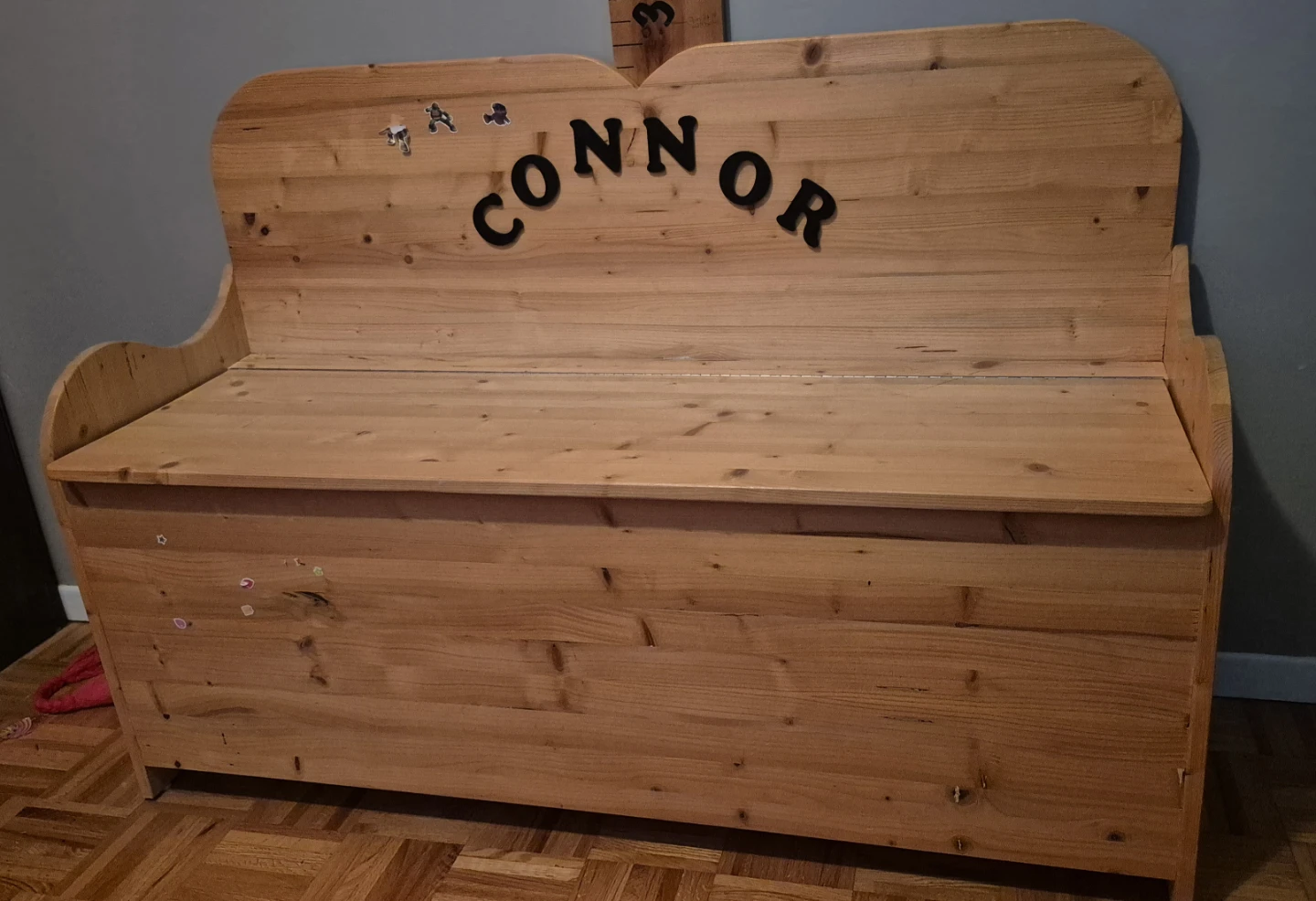 Wooden Toy Box Bench