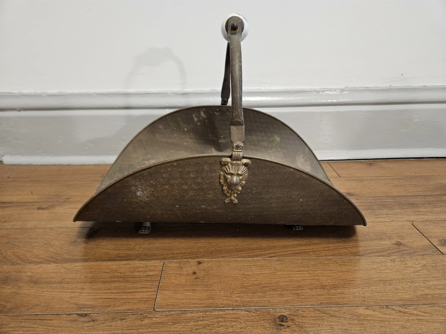 Vintage fireplace copper  Log Holder