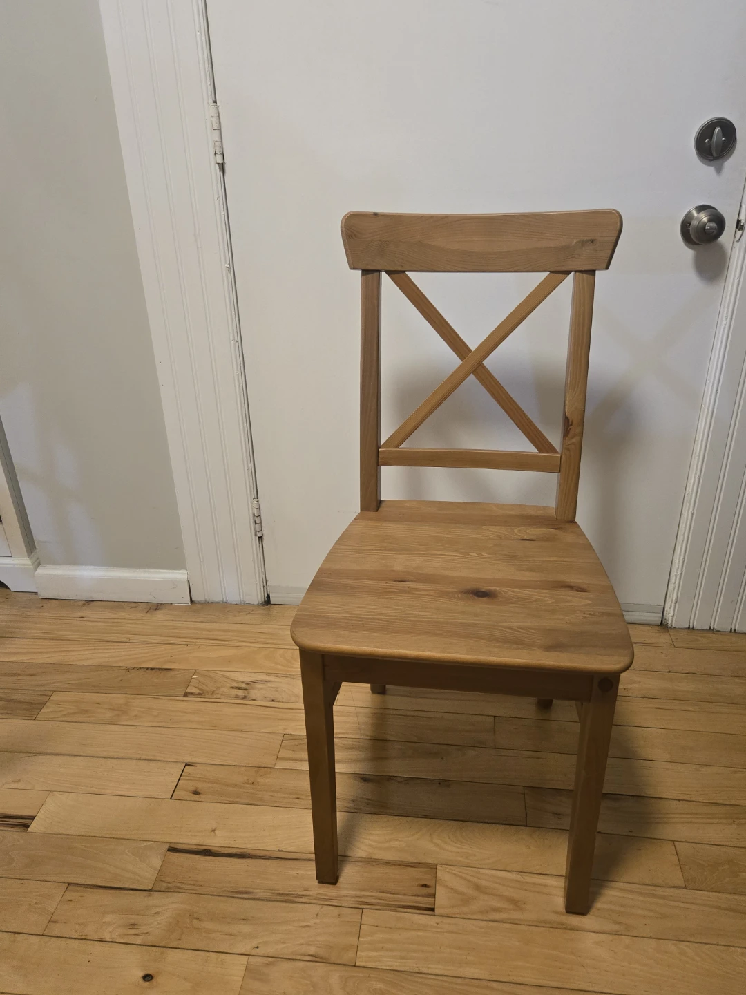 IKEA swt of 2 Wooden Dining Chairs - photo 3