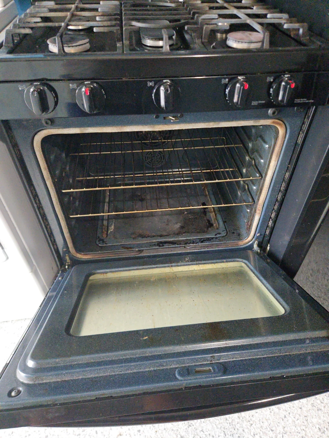 Black Gas Range Stove Oven - photo 2
