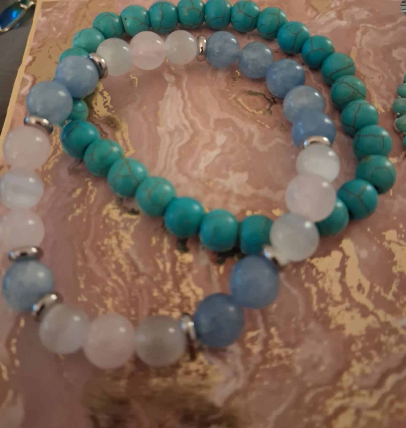 Assorted Beaded Bracelets and Teardrop Earrings - photo 4