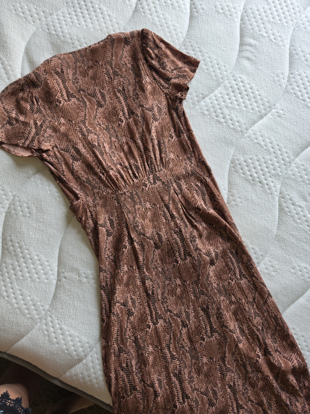 Express Snake Print Wrap Midi Dress - Size XS - photo 3