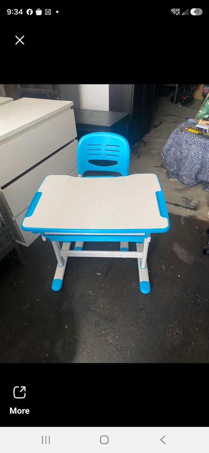 VIVO Height Adjustable Children's Desk and Chair Set - photo 2