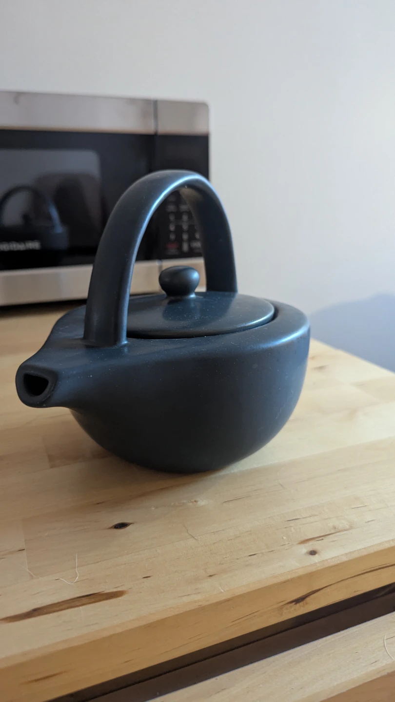 Dark Blue Ceramic Teapot - photo 3