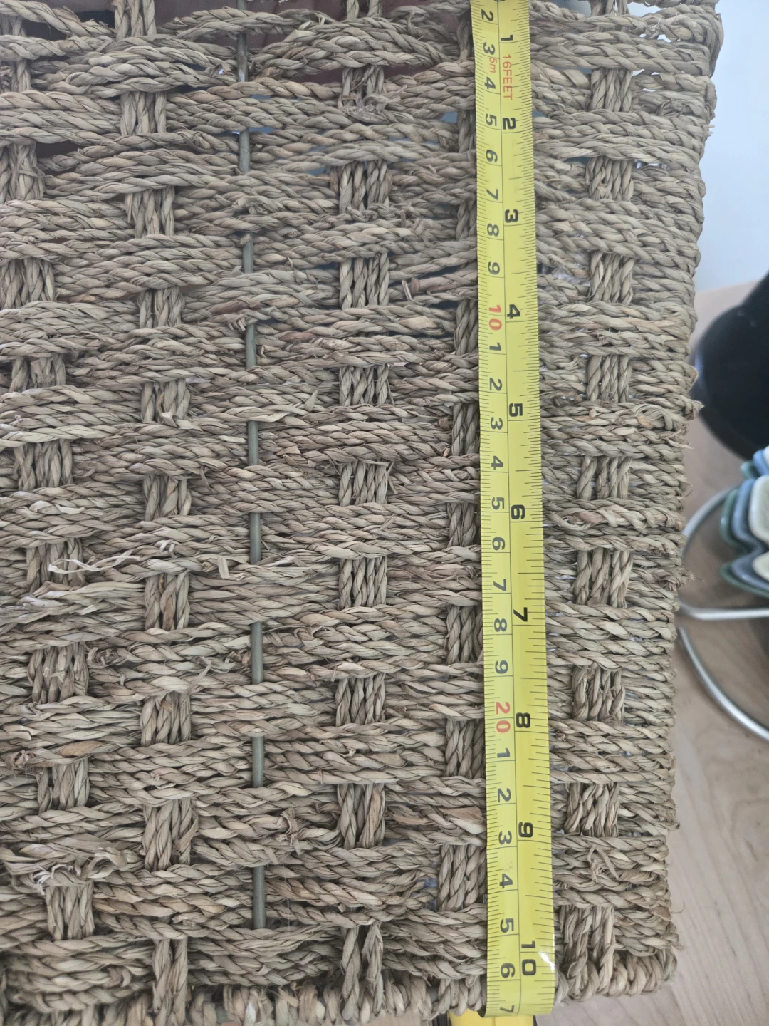 Wicker Storage Basket 10" tall - photo 4