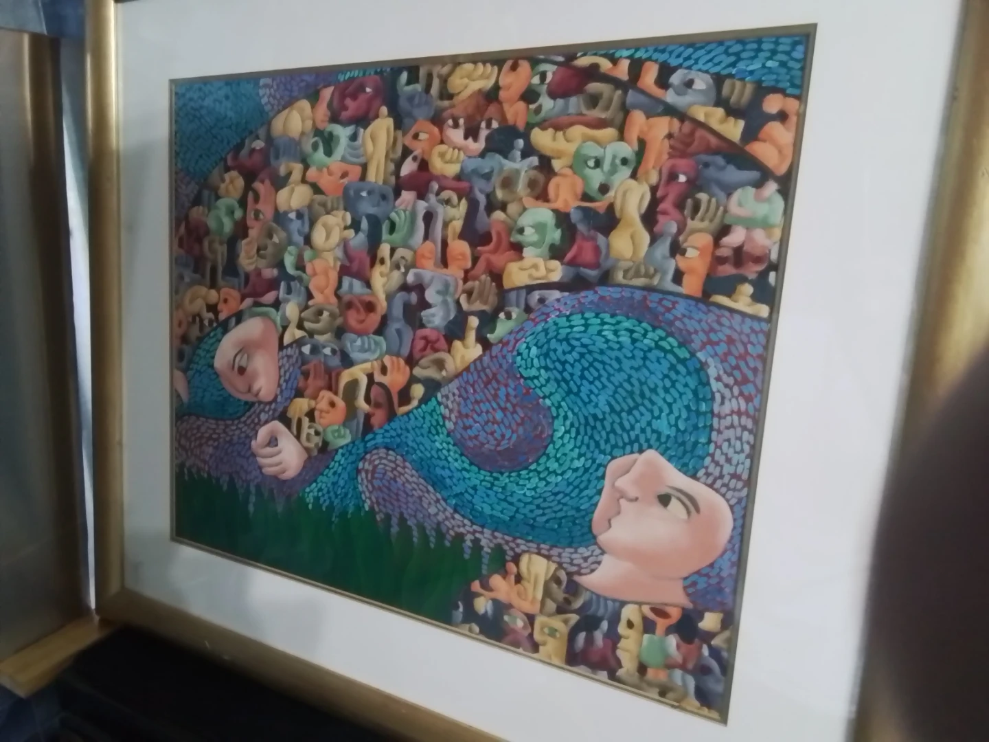 Oil on Canvas – En el aire (Manifestación 156) by Gámez - photo 4