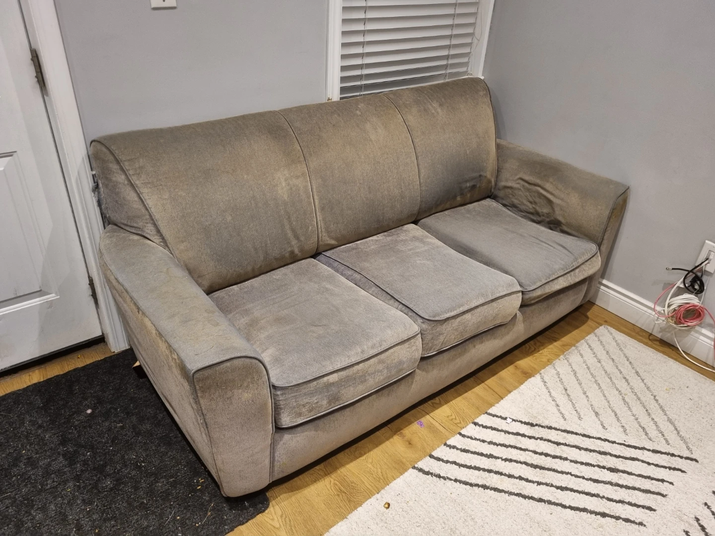 Grey 3-Seater Sofa