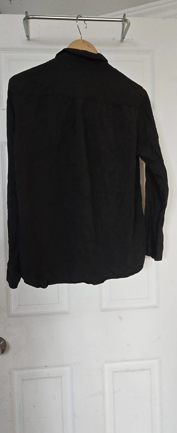 Uniqlo Black Button-Up Shirt - Size M - photo 2