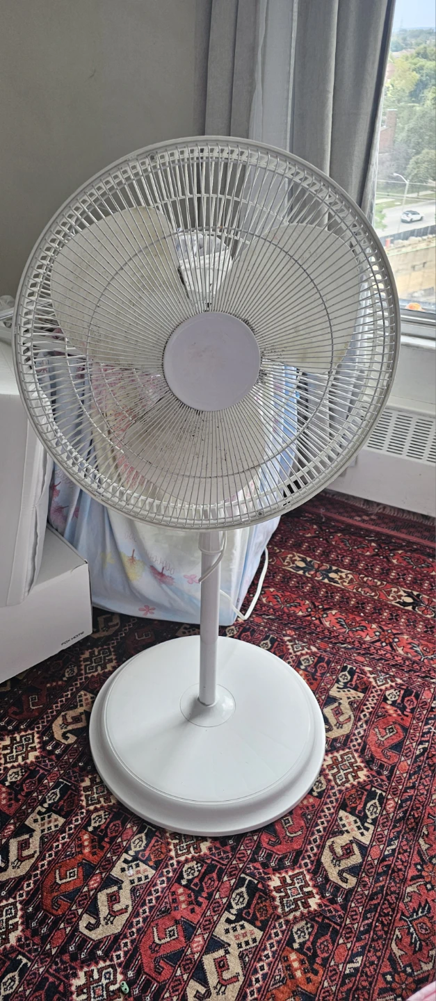 White Standing Fan - photo 2