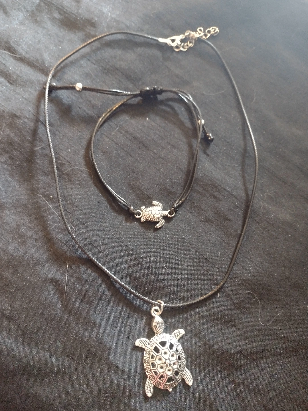Turtle Necklace and Bracelet Set