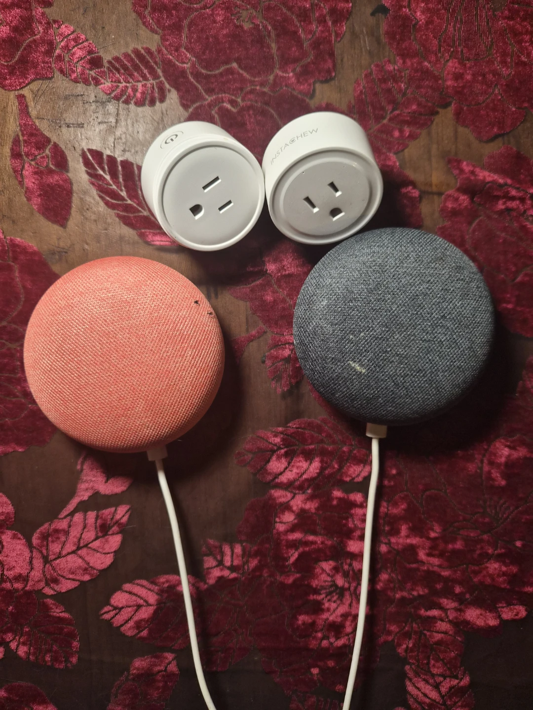 Google Nest Mini Smart Speakers with Smart Plugs