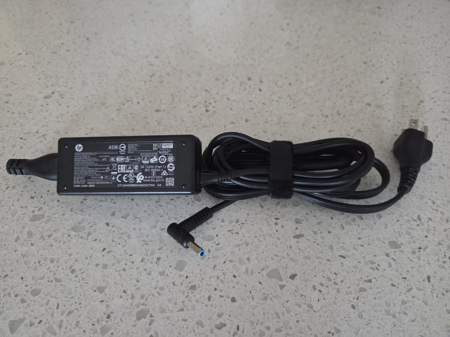 HP 45W Laptop AC Adapter Charger - photo 2