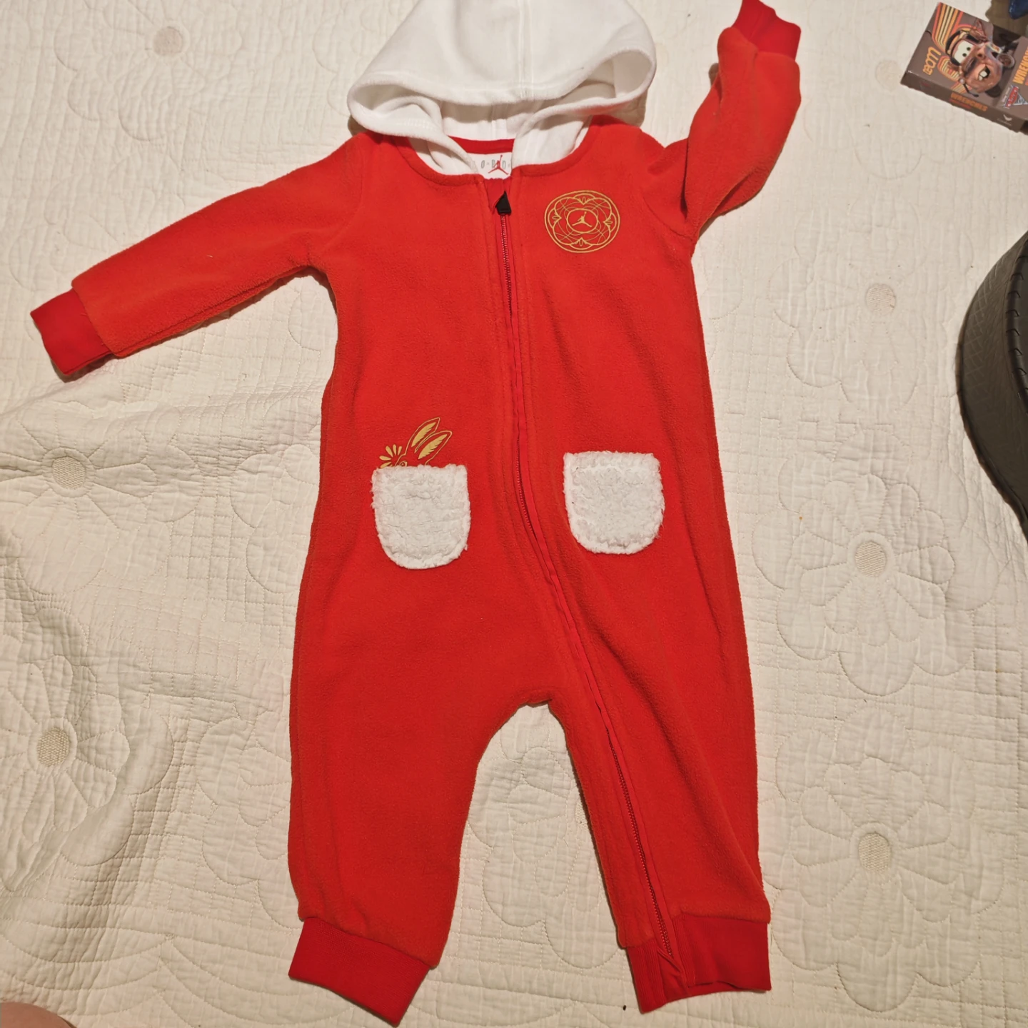 Jordan Baby Fleece Hooded Onesie - photo 2