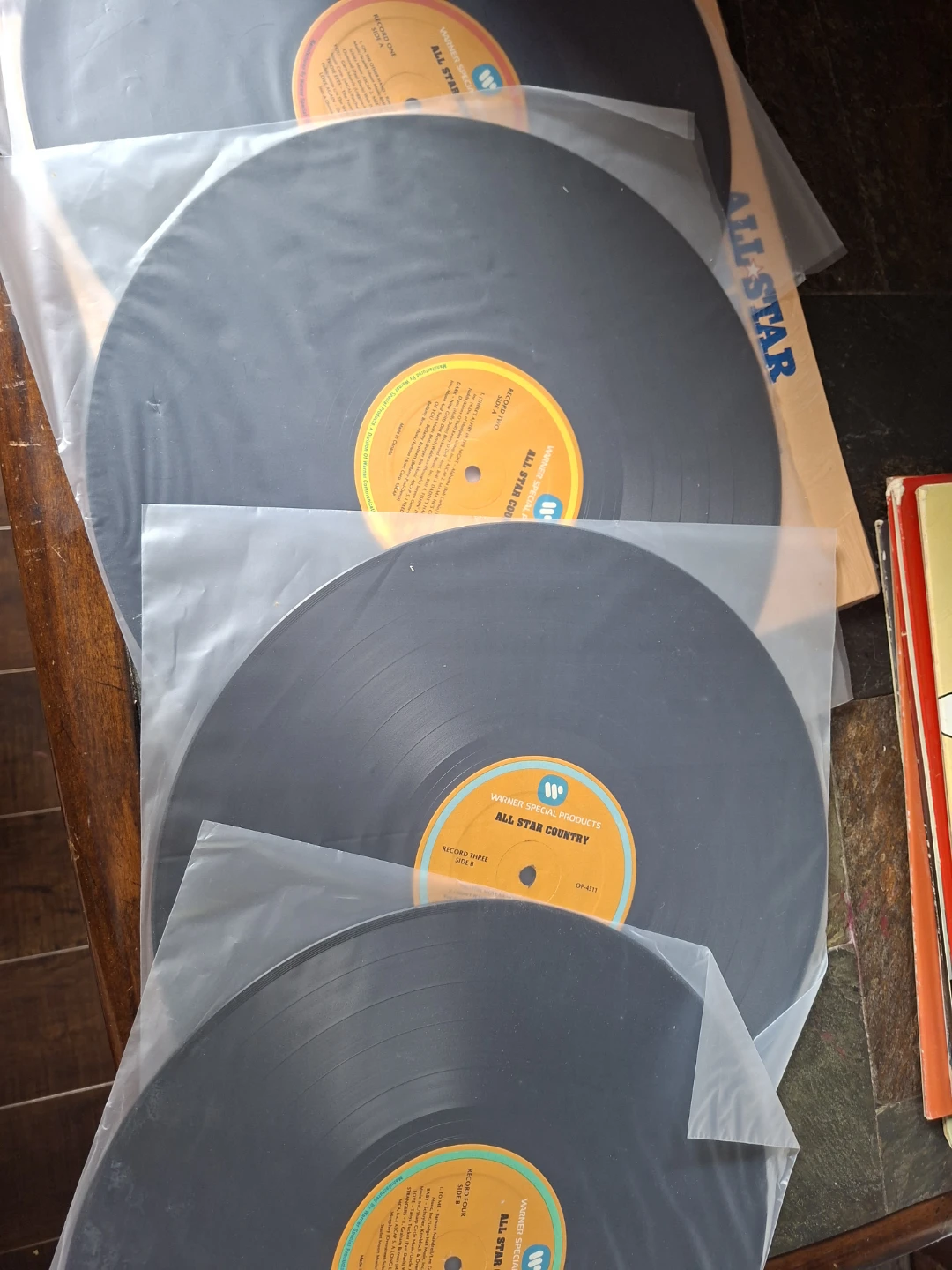 X4 Record Set All Star Country Vinyl Record Album - photo 3
