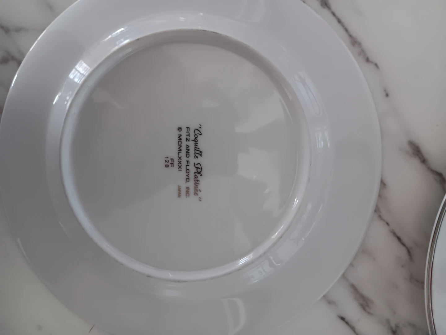 Fitz and Floyd "Corviglia Platina" Dessert Plates Set of 4 - photo 3