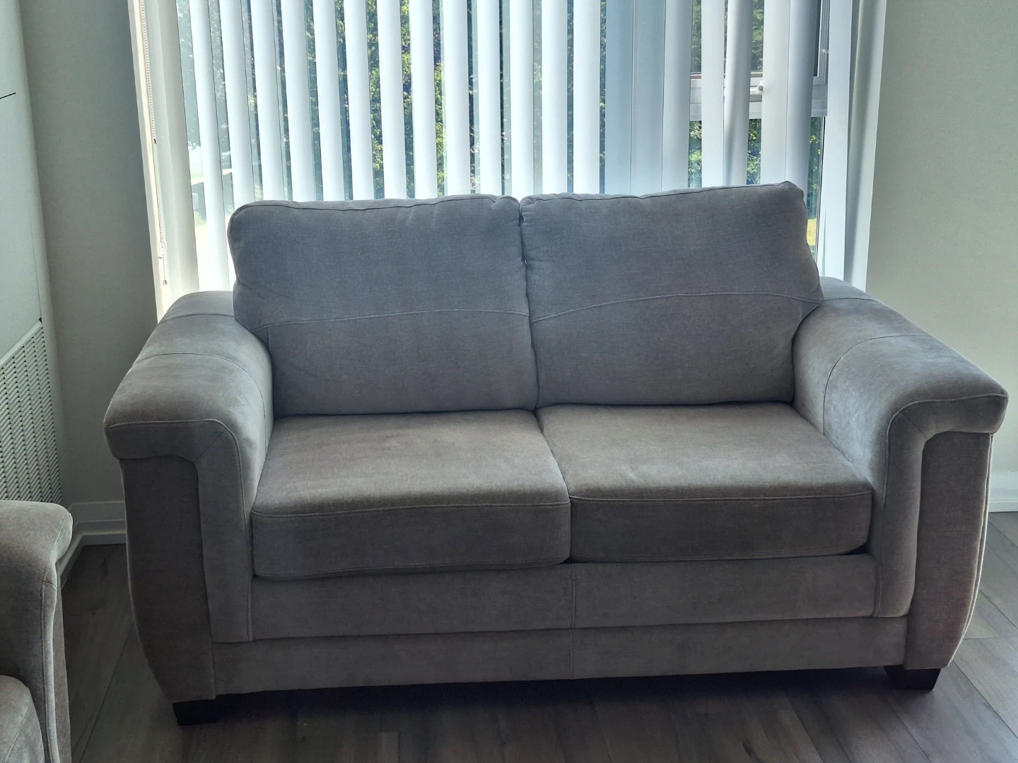 Grey Loveseat Sofa with bed inside