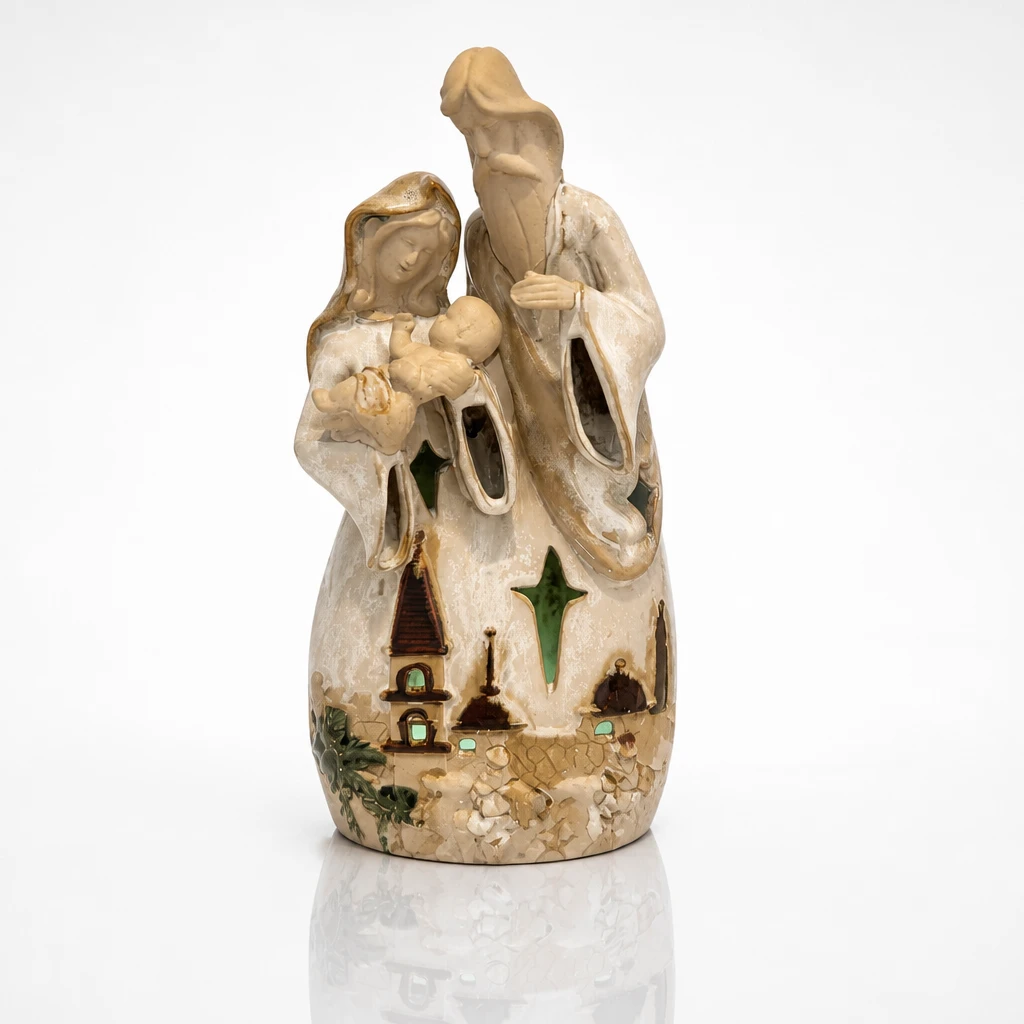 Vintage Ceramic Nativity Scene Holy Family Figurine - photo 2