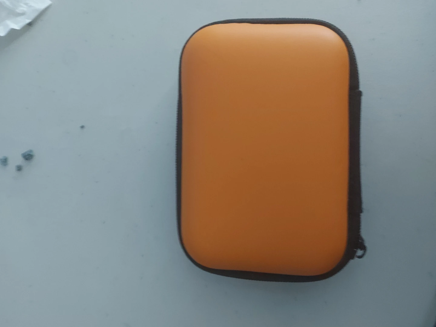 Small Orange Hard Shell Storage Case